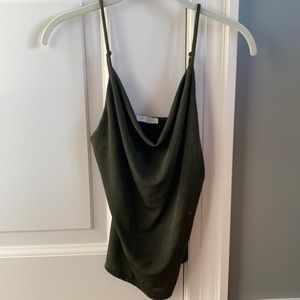 Shimmery green blouse